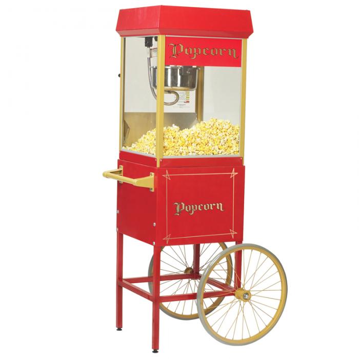 MACCHINA PER POPCORN A FORMA DI CARRETTO