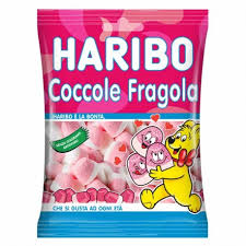 Caramelle Gommose - Haribo - Coccole Fragola - Busta da 1 Kg